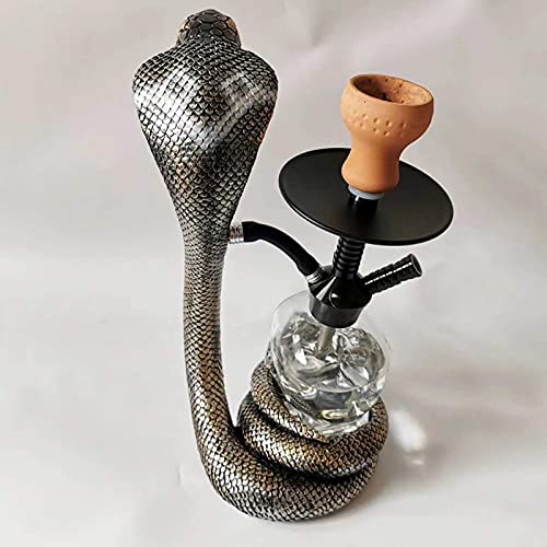 BGSFF Shisha-Set mit Lichtern, Shisha-Shisha-Komplettset Cobra-Form Shisha Einfach zu zerlegen und zu reinigen – Bild 5