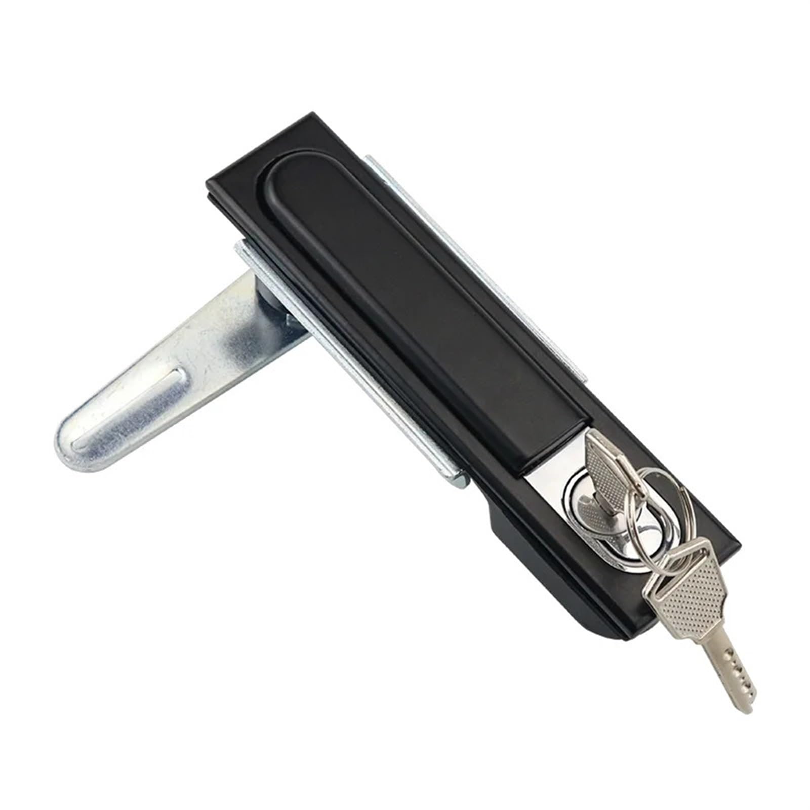 WPOIYHGBY Zinc Alloy Black Flat Switch Cinet Lock Distribution Box Equipment Electrical Modern Minimalist 1Pcs