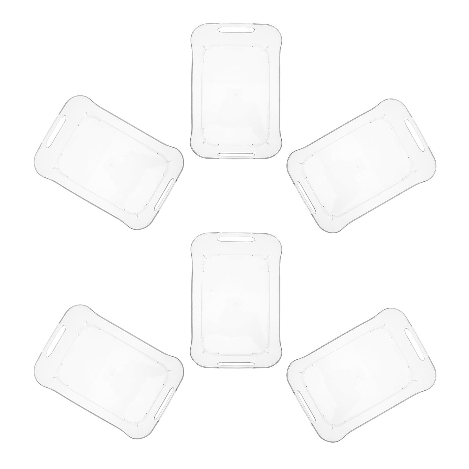 OUNONA Set di 6 Contenitori Organizer per Frigorifero in Pet Trasparente
