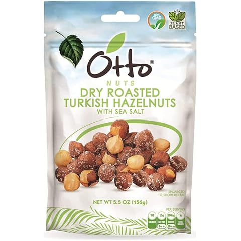 Otto Nuts - Dry Roasted Turkish Hazelnuts with Sea Salt Cover