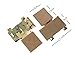 ACEXIER Tactical Molle System Side Entry Panel (pair) For D.-3CRM C.RX MK3 MK4 Hunting Miliatry Paintball Airsoft Accessories (Tan)