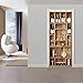 Adesivi Per Porte 3D - 2 Pezzi 80x200 Cm, Vinile Impermeabile, Design Industriale Moderno - Foto 4