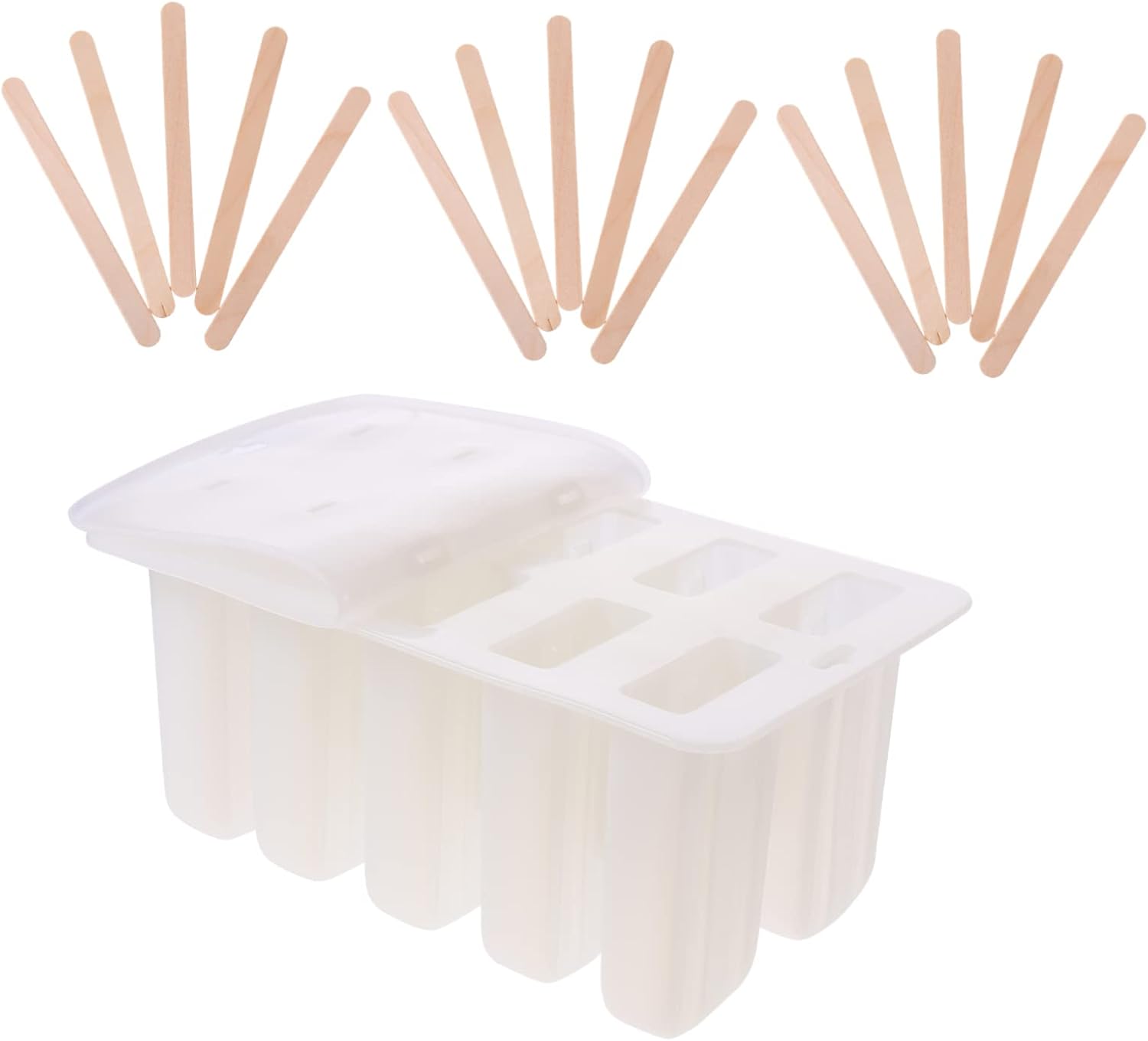 Diy Ice Cream Molds Reusable Popsicle Sticks Molds for Baking 10-count Assorted Ice Molds