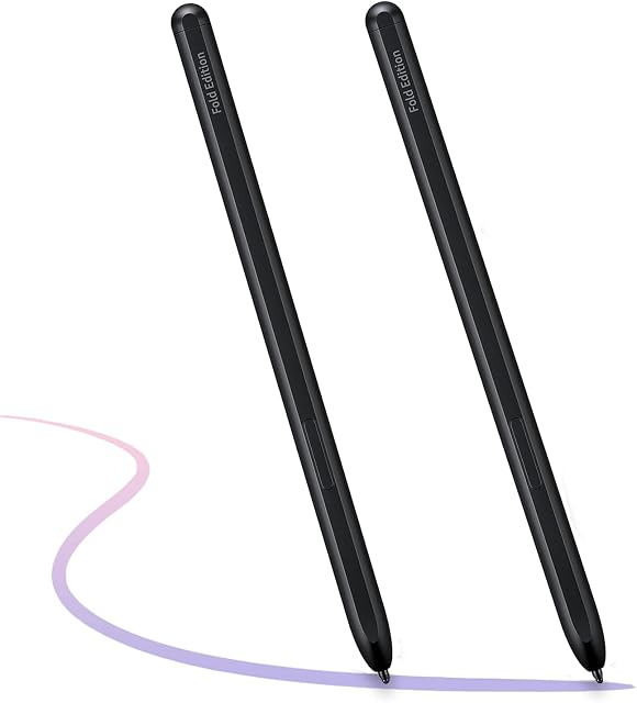2 Pack Galaxy Z Fold 4 Stylus Pen Fold Edition Z Fold 4 S Pen Replacement for Samsung Galaxy Z Fold 4 5G S Pen Fold Edition Z Fold 3 S Pen(Phantom Black)