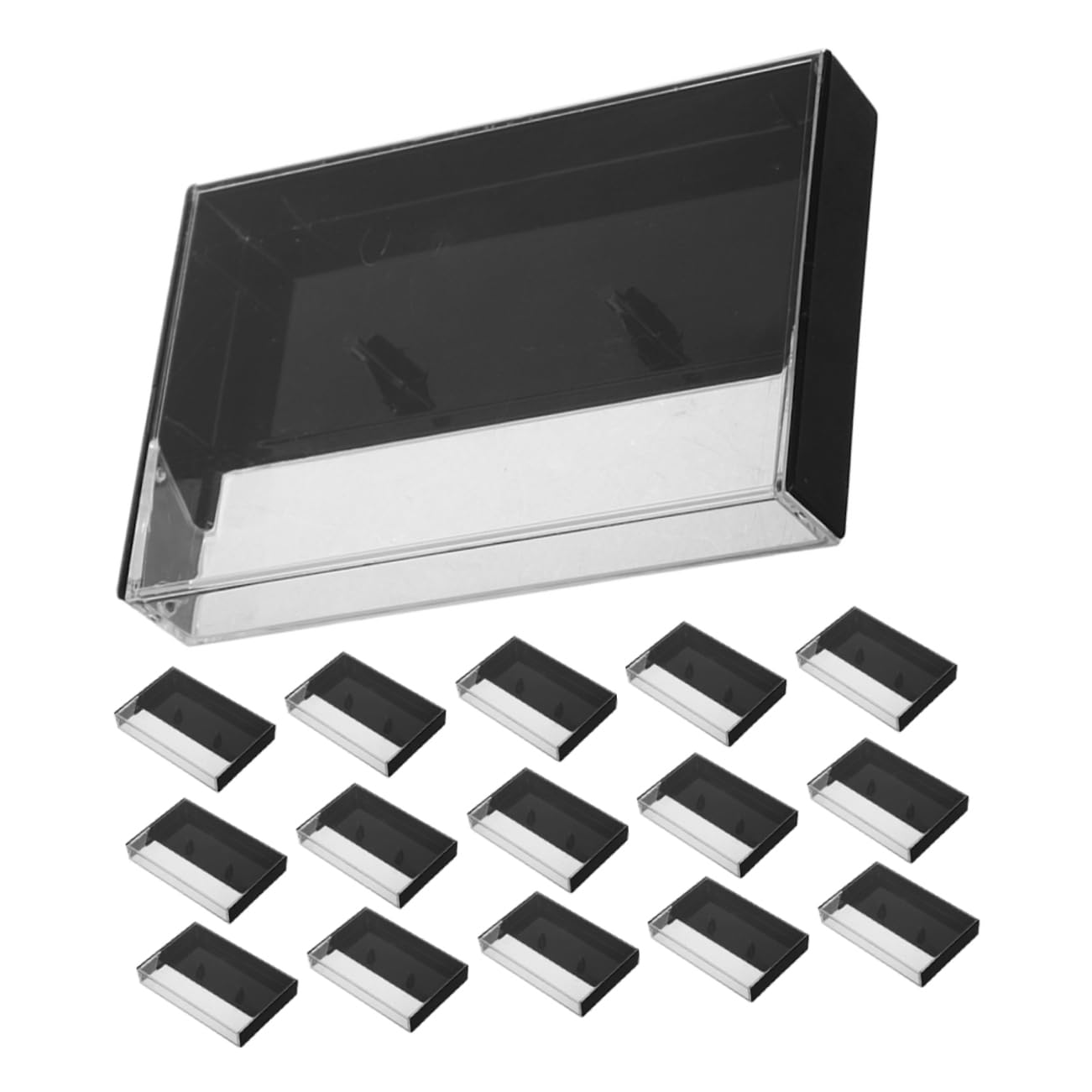 Abaodam 20pcs Vintage Cassette Tape Storage Case Multi Functional Audio Organizer for Cassette Tapes Holders with Ample Capacity for Music Collectors