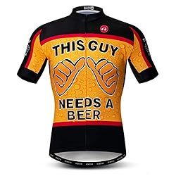 Maillot de Ciclismo Hombres Ropa de Bici Maillot d...: ❤ 【Nota de tamaño】: Esta no es una tabla de tamaño normal. Elija el tamaño de acuerdo con el cofre, la altura y el peso. ❤ 【Manga flexible】: sin restricciones, el brazo puede estirarse libremente ❤ Tela de rejilla grande en el lado: elástico, transpi...