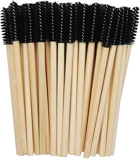 50 cepillos de pestañas desechables de madera...
