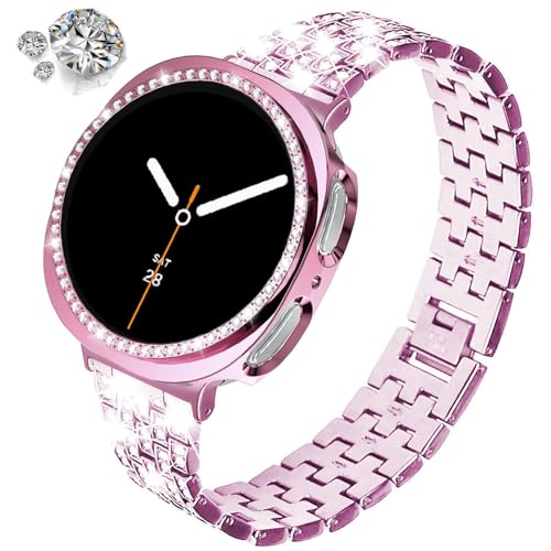 SPINYE �o���h�ƃP�[�X Samsung Galaxy Watch 8 40mm / 44mm�Ή� �L���L���P���_�C�������h���^���u���X���b�g �ی�P�[�X�J�o�[ �����p ���f�B�[�X �����Y