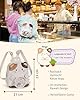 NICI Kinder Rucksack mymochi Katze Angy 23x21x9cm - weiss - Plüschrucksack im Kawaii-Design mit verstellbaren Trägern – für Groß und Klein, ideal für Kindergarten oder Kita - 61822 #2