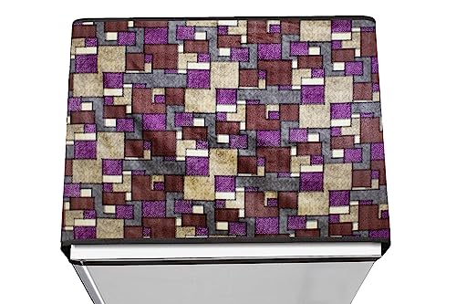Image of Stylista Refridgerator top Cover Suitable for Samsung RT34C4522B1 /HL, 301 Liter Fridge, Dimension (WXD) 65x111 CM, Seamless Pattern Magenta