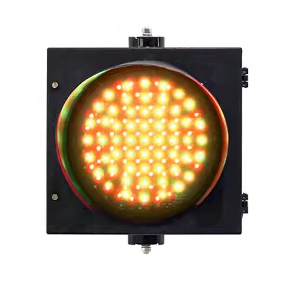 YushenFu 8Inch/12Inch Outdoor Traffic Indicator Light Waterproof LED Traffic Light, Red/Green Signal Warning Light for Weighbridge, Gate, Road, 85-265V(Size:8Inch,Color:2in1)