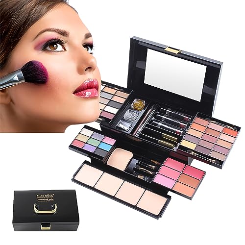 AFGSsm Kit maquillaje mujer, Set de maquillaje para adolescentes, Maletín maquillaje profesional completo, All in One Makeup Gift Set(39 Color)