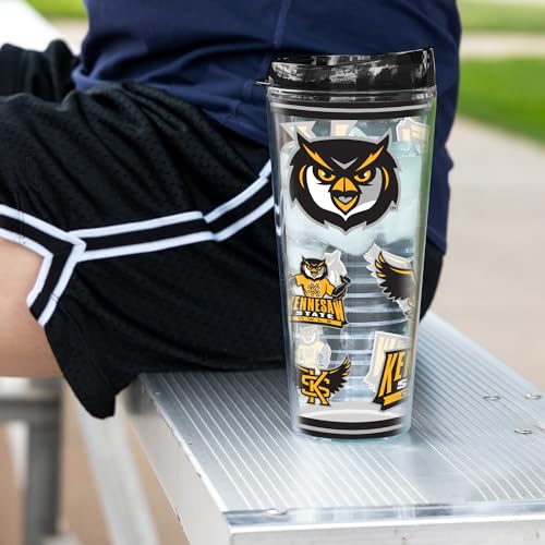 Image of Rico Industries NCAA College Double Wall Mayhem 16oz Or 20oz Tritan Tumbler W Lid