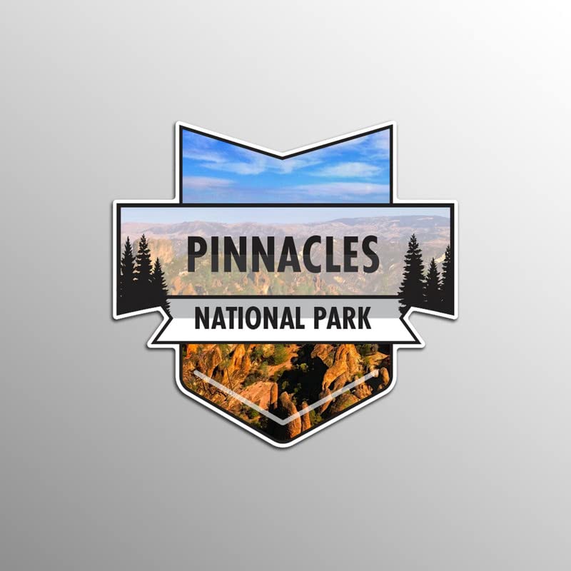 Image of Pinnacles National Park Magnet | 4.7-Inch by 4.5-Inch | 2-Pack | 30 MIL Heavy Duty Magnetic Material | MPD957