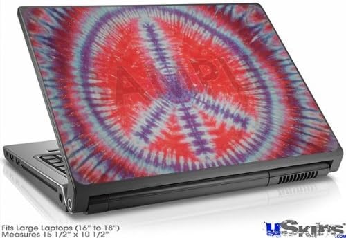 Laptop Skin (Large) - Tie Dye Peace Sign 105
