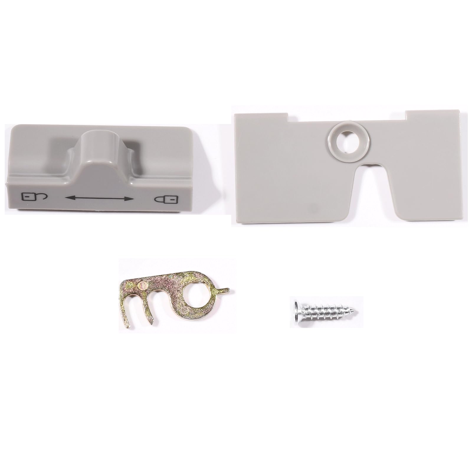 Serrure de Porte complète Grise pour réfrigérateur série RM7 Caravane Camping-Car Compatible avec réfrigérateur Dometic 2412757300