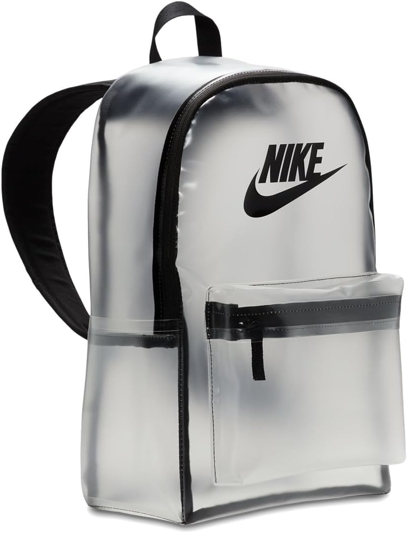 Nike Unisex Kids Heritage Crystal Backpack (25L) (Little Kid/Big Kid) Clear/Black/Black One Size - Image 4