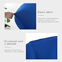 Vista 6 de TOPINCN Funda de elastano suave y elástica para asiento y respaldo, funda universal para respaldo de silla de oficina y computadora, funda