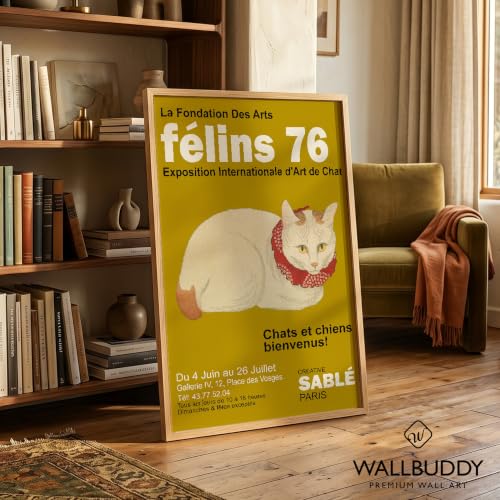 Impression d'art mur Wallbuddy 50x70 grand format avec cadre chêne véritable - 5