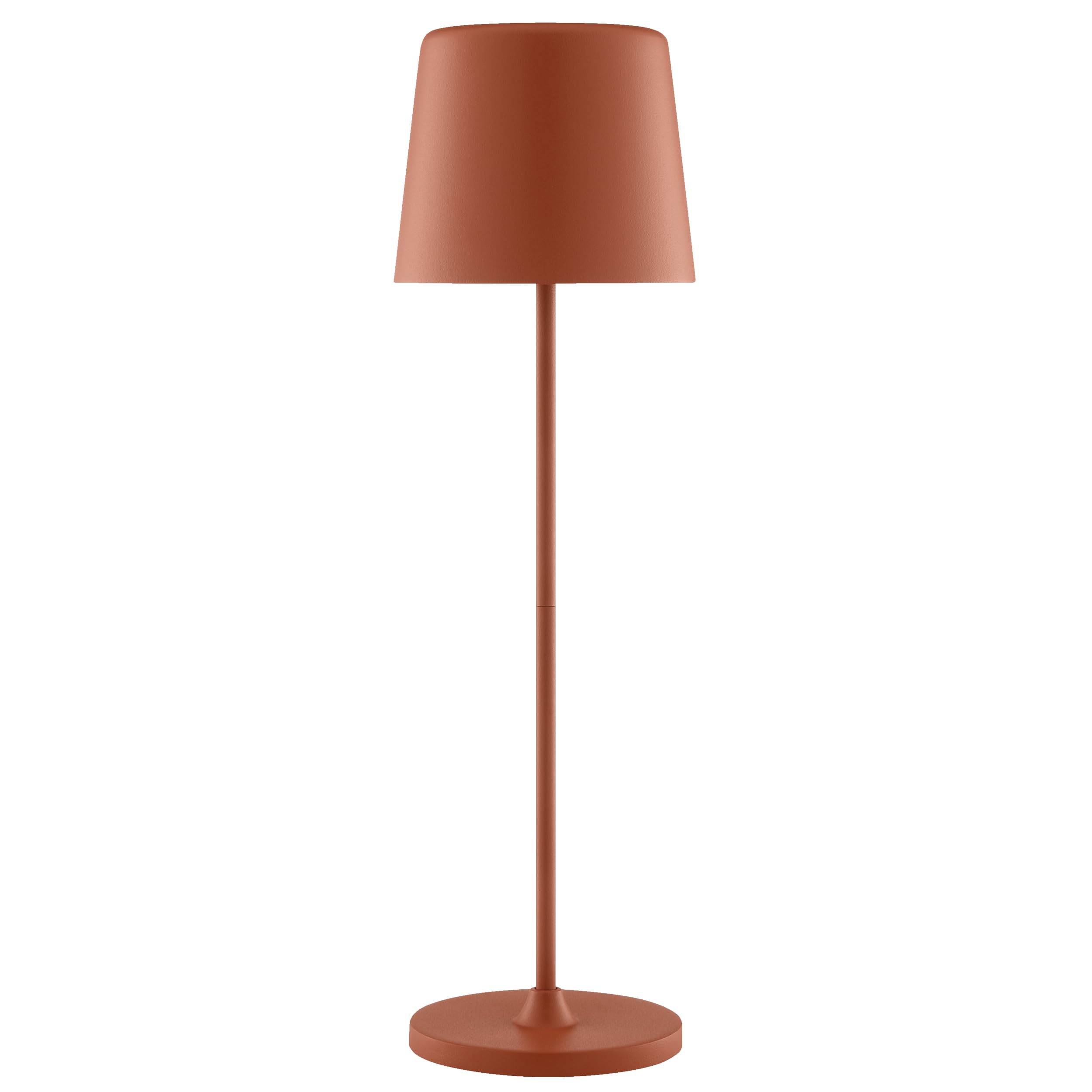 Lightbox Lampada da tavolo a LED per interni ed esterni, 37 cm/23 cm di altezza, Ø 10 cm | lampada da tavolo per esterni color terracotta con dimmer touch | mobile/wireless | ricaricabile tramite USB