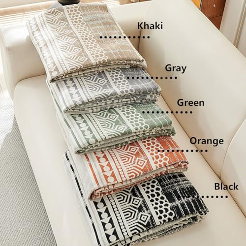 Funda de sofá de chenilla reversible lavable y protector de muebles antideslizante 7