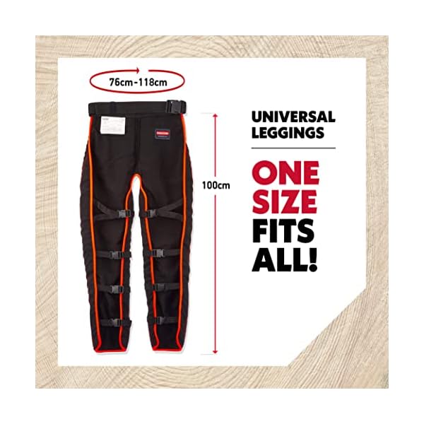 Oregon Herren 575780 Universal Typ A Sicherheits Leggings f r Kettens ge nur Vorderschutz , Schwarz, Einheitsgröße EU – Bild 3