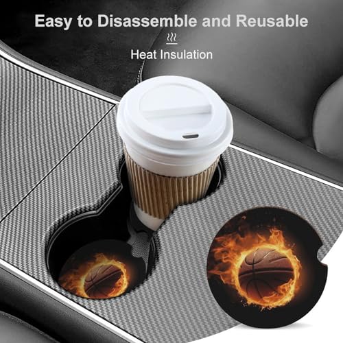Portavasos para Auto Juego 2 Madera 2.6 pulg. Universal miniatura 4