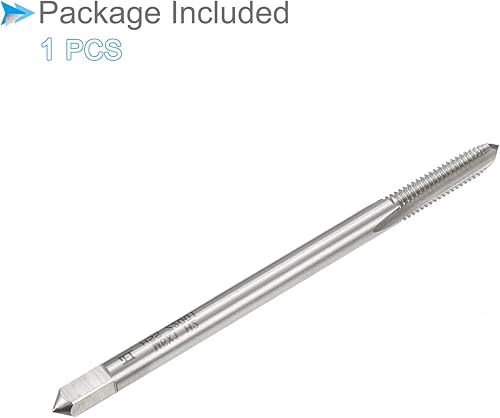 Miniatura 6 de Grifos de fresado de rosca, rosca métrica M6 x 1 H2, máquina de acero de alta velocidad, herramienta de roscado de tornillos de 3 flautas rectas