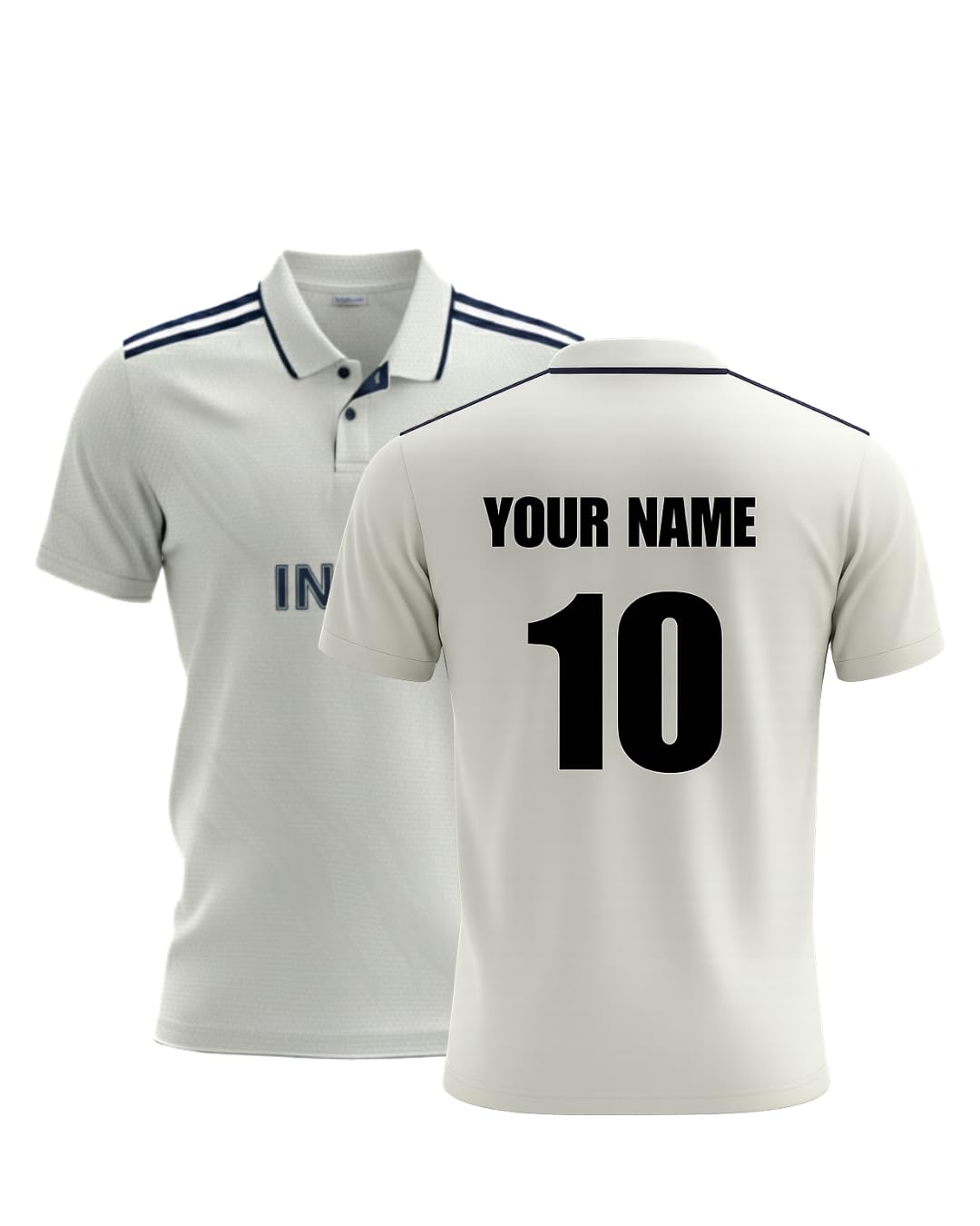 custom Customizable Cricket White Test Jersey Unisex- StadiumEX-picture-11