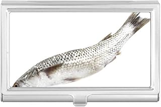 Ocean Fish Fresh White Business Card Holder Case Pocket Box Wallet