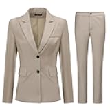 Women's 2 Piece Office Work Suit Set One Button Blazer and Pants