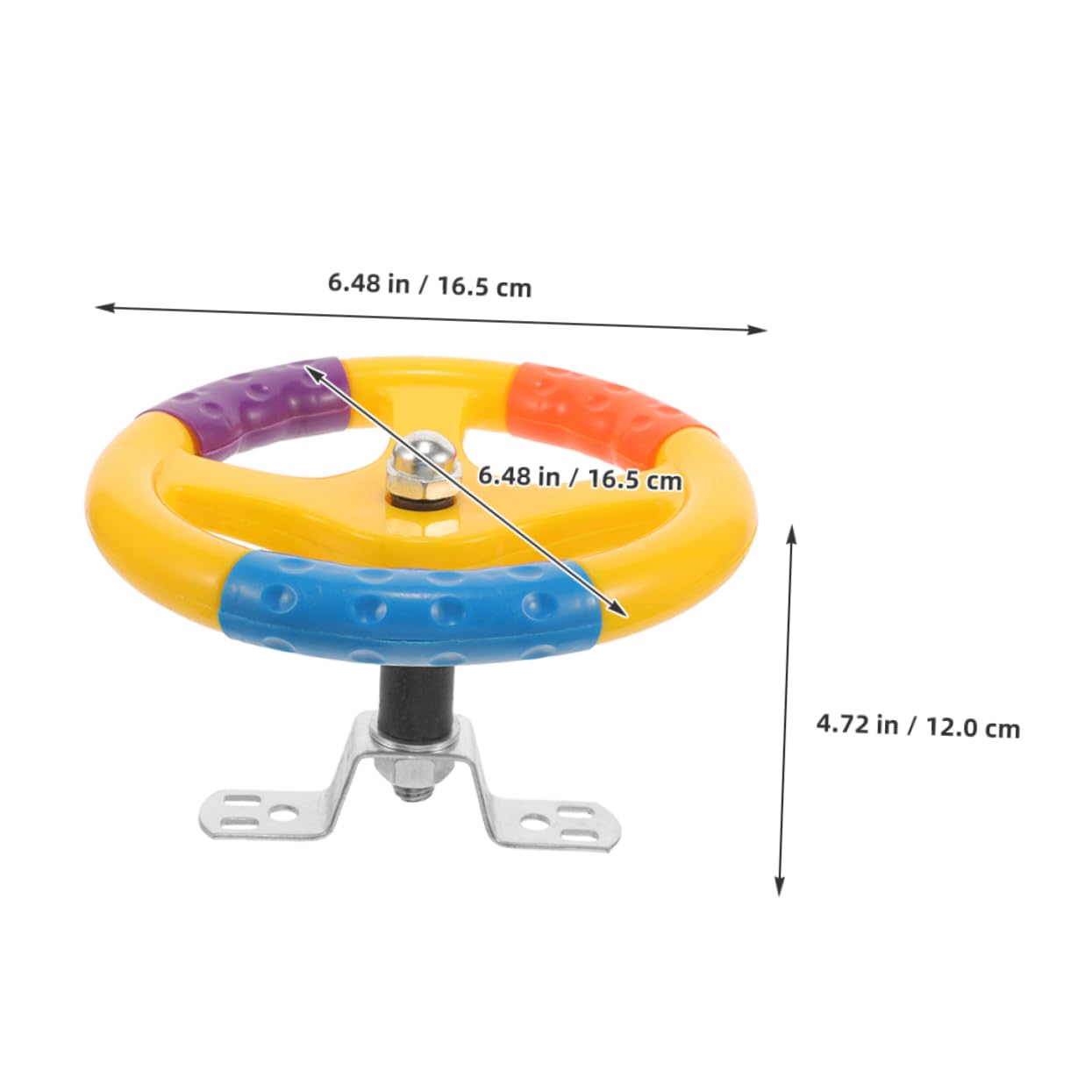 Toyvian 2pcs Steering Wheel for Rocking Cars Playground Swing Wheel Replacement Easy Installation Design