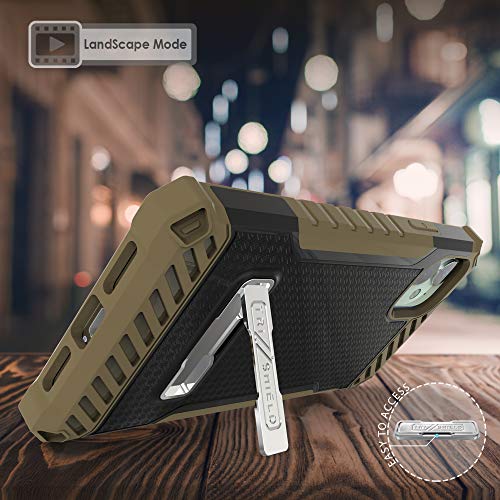 Beyond Cell Tri-Shield Phone Case Compatible With Iphone 11 (2019) 6.1” Only, Military Grade Drop Tested, Shockpoof High Impact Rugged Armor Cover With Metak Kickstand, Belt Clip Holster #TOP3