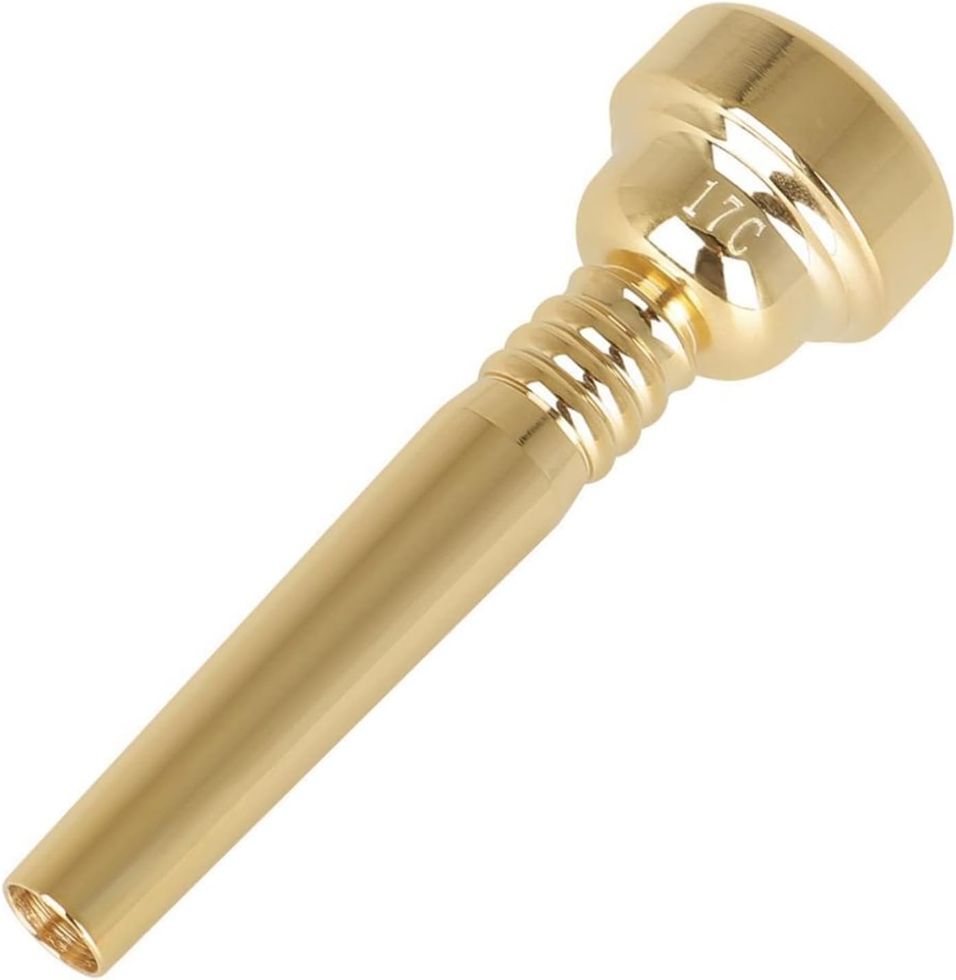 17c Bocchino per Tromba Bocchino per Tromba Professionale in Ottone con Tono Ricco, Gold, 3.43 * 1.06 * 1.06 Inches