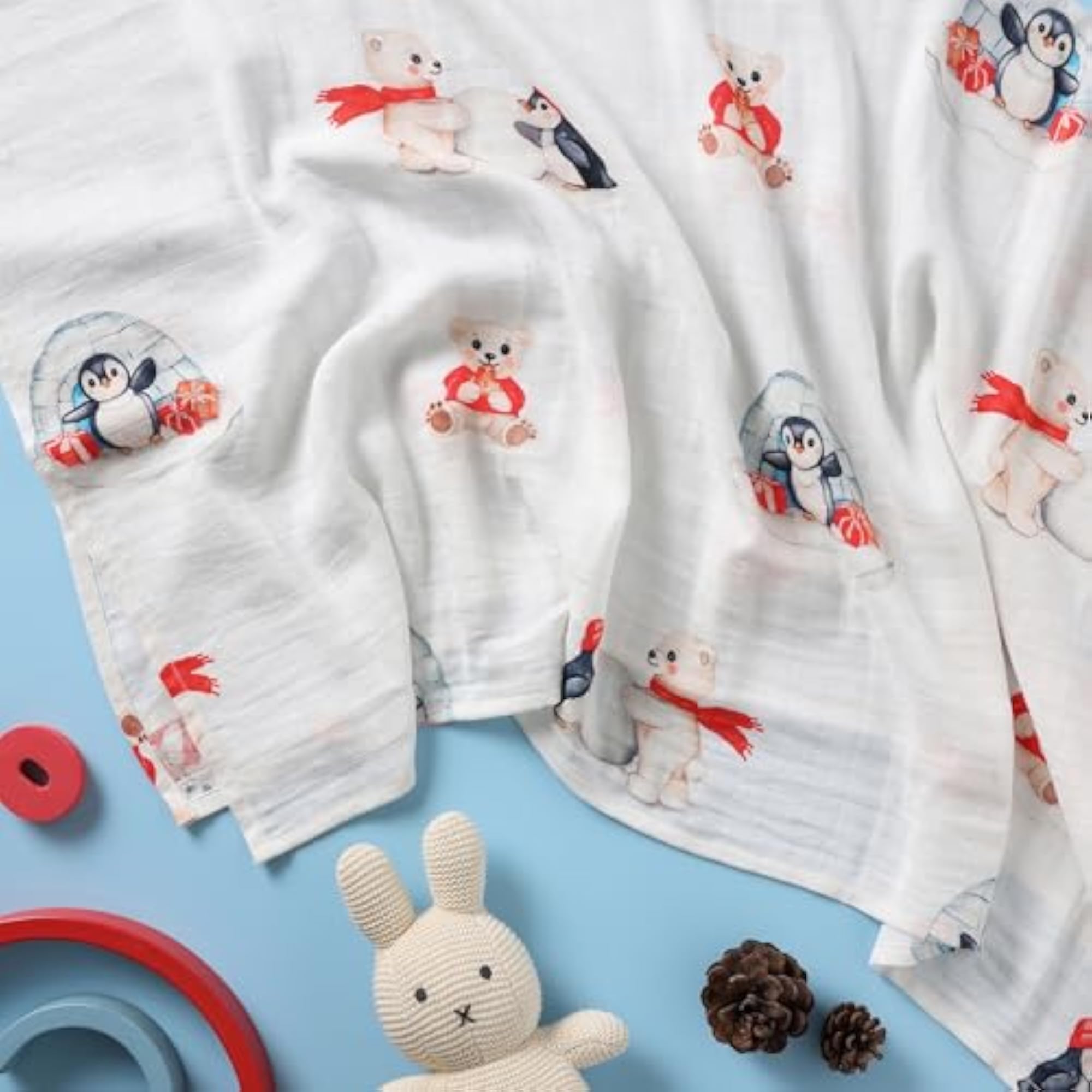 Soft and Cozy Baby Swaddle Blanket, Adjustable Infant Wrap
