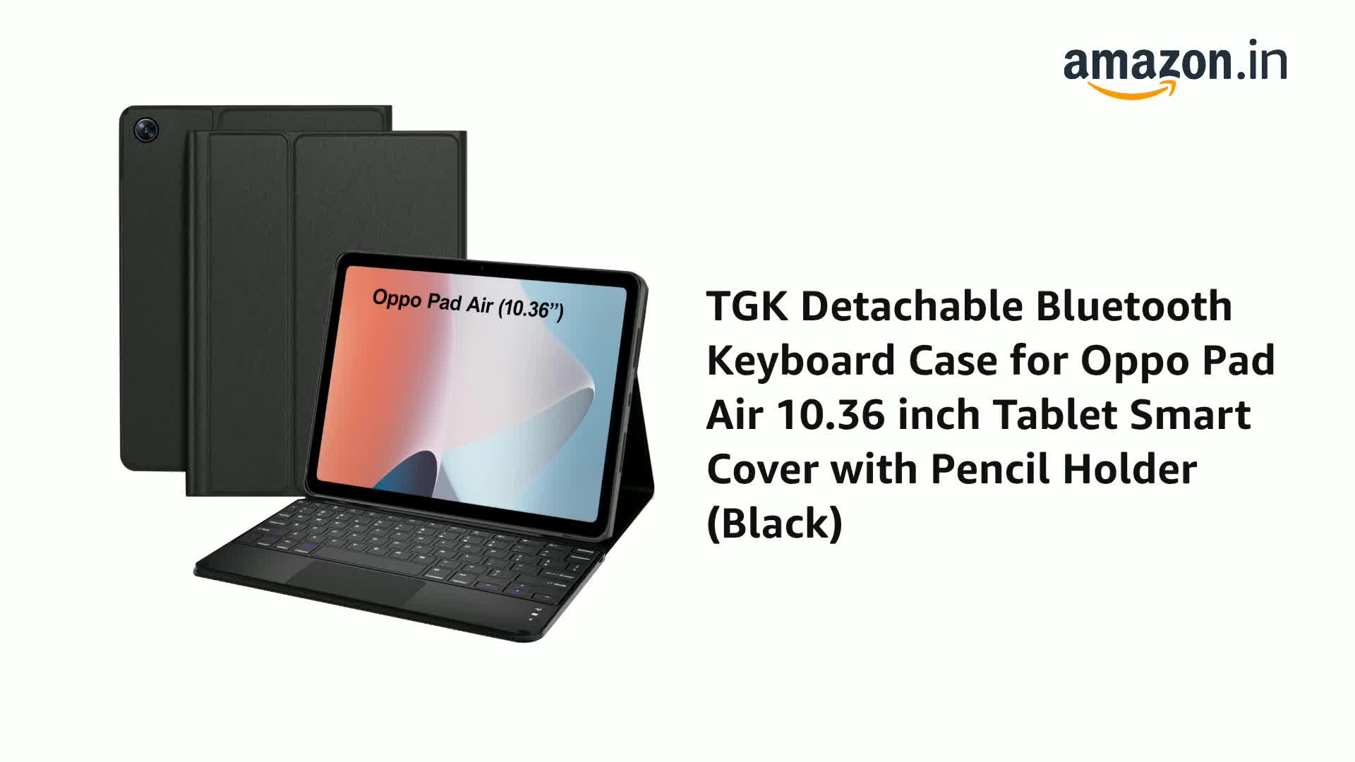 TGK Detachable Bluetooth Keyboard Case for Oppo Pad Air 10.36 inch