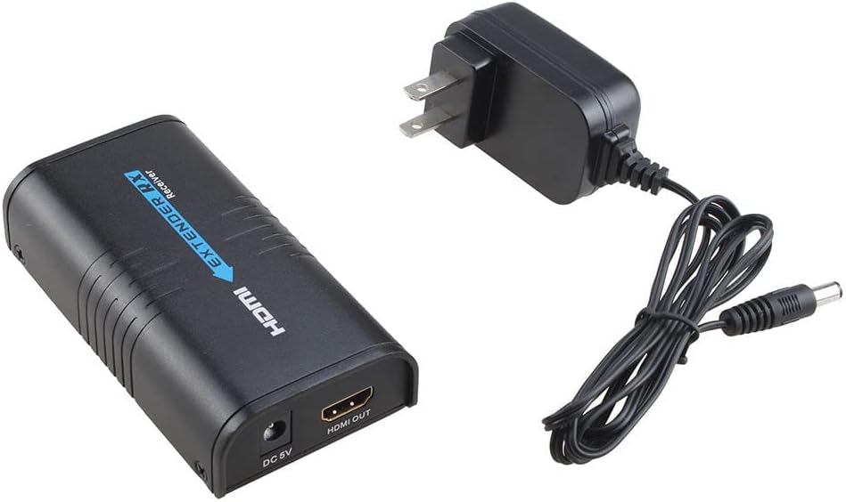 税込 最大390フィート Hdmiエクステンダー Lkv373a V3 0 送信機レシーバー シングルcat5 5e 6 イーサネットケーブル 1080p Hdオーディオ対応 Hd Dvd Ps3用 ディープカラー ブラック Mda33 Fr