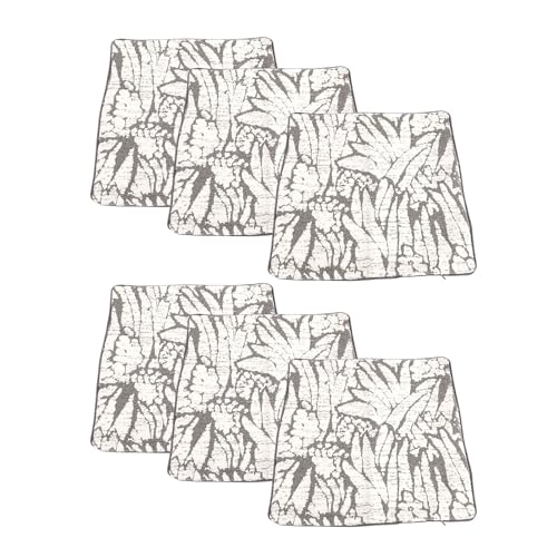 Housses de coussin en polyester doux gris clair 45x45 cm par lot de 6 SEAFRONT - 3