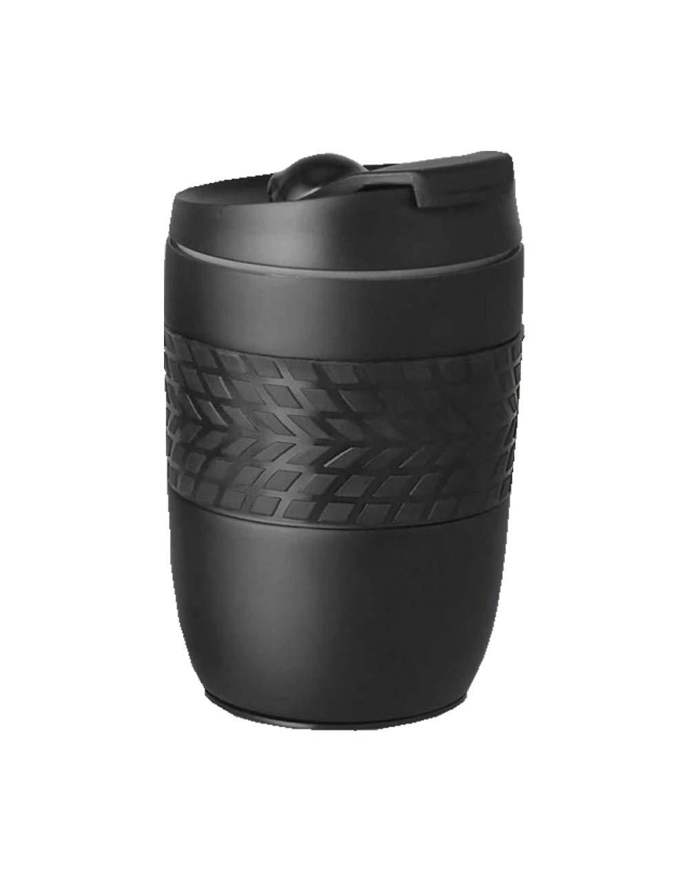 Meenamart Stainless Steel Coffee Mug - 1 Piece, Black, 300ml