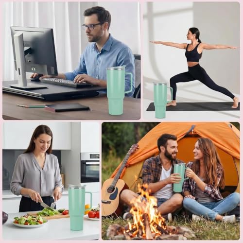 Image of 1800ML Large Capacity Plastic Tumbler with Handle & Straw | BPA Free Reusable Water Cup | Leakproof Lid | Travel Mug for Hot & Cold Drinks | Office, Gym (Multicolor)