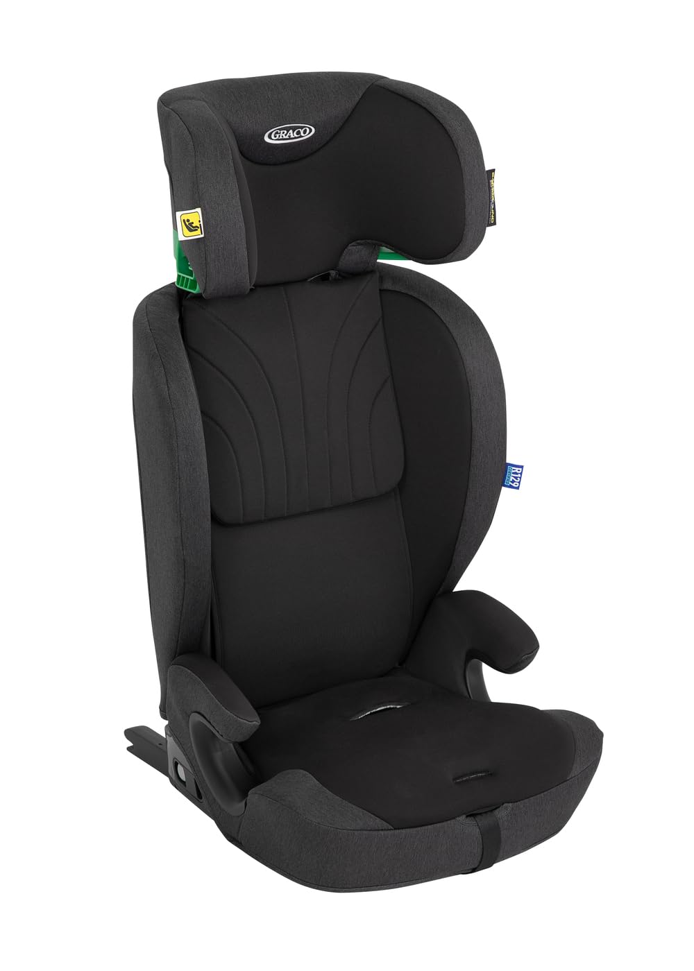 Graco Energi™ i-Size R129 mitwachsender Kindersitz, 76-150 cm, Midnight | Vorwärtsgerichteter Autositz mit ISOFIX und Top Tether, 5-Punkt-Gurt, Seitenaufprallschutz, ab 15 Monaten bis ca. 12 Jahre