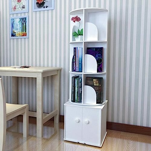 Étagère rotative compacte : la bibliothèque simple contre le désordre des petits bureaux