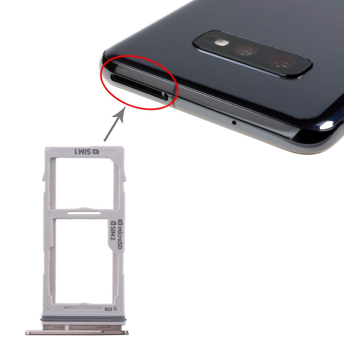 Original SIM Card Tray + SIM Card Tray/Micro SD Card Tray for