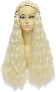 Game of Thrones Cosplay Wig Daenerys Targaryen khaleesi Long Curly Hair (Beige)