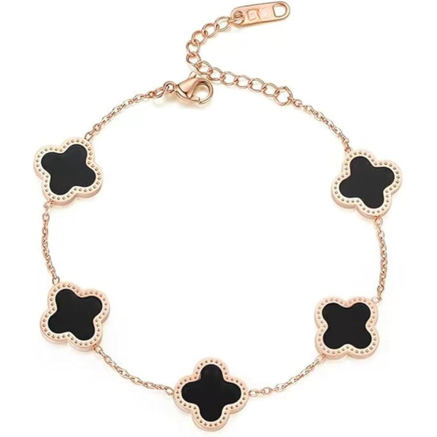 See full amazon price history chart for Glamlife Clover Bracelet for Womens | Anti Tarnish Bracelet for Women and Girls | Fancy | Stylish Bracelet | Birthday Gift | Aesthetic Jewellery | Accessories Bracelet for Girls Everyday Wear (Black) Glamlife Clover Bracelet for Womens | Anti Tarnish Bracelet for Women and Girls | Fancy | Stylish Bracelet | Birthday Gift | Aesthetic Jewellery | Accessories Bracelet for Girls Everyday Wear (Black) (B0D7M1BQM7) Amazon Price History, Amazon Price Tracker