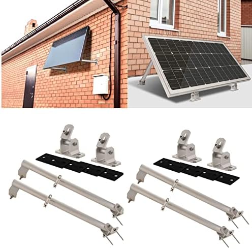 4x Solarmodul Halterung Für Balkonkraftwerk – 0-60° Verstellbar, Alu 6005-T5, Für Flachdach, Boot, Wohnmobil, Wand