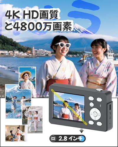 MITMOR 小型 デジカメ 4K 6400万画素 K8 の商品画像 6