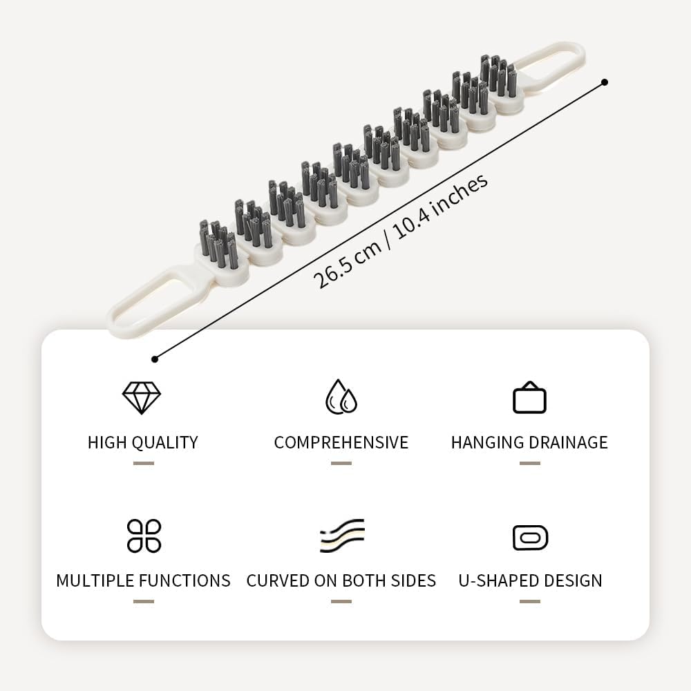 TCCO 3 Pcs Crevice Cleaning Brush, Bathroom Gap Cleaning Brush, Clean The Dead Corners of Bathroom Kitchen Tiles, Multifunctional Window Slots, Multi-Purpose Door Window Track Deep Cleaning Brush