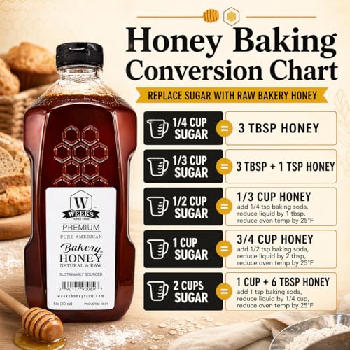 Honey Farm Miel Cruda para Repostería 80 oz miniatura 3