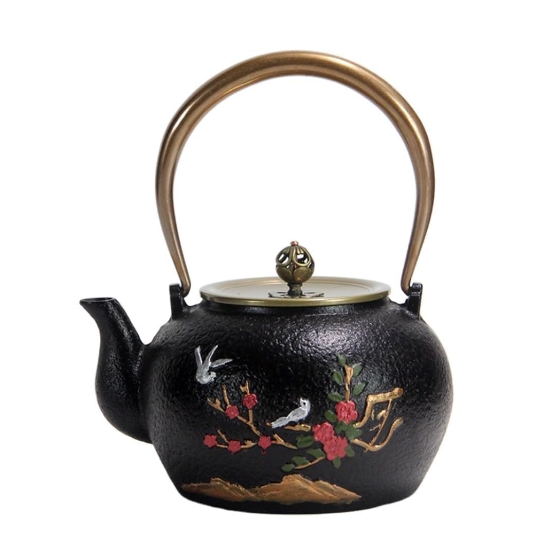 MYUYEE Cast Iron Teapot, Japanese Style 1400Ml, Stovetop Safe Kettle For Optimal Brewing - Durable Design For Tea Lovers